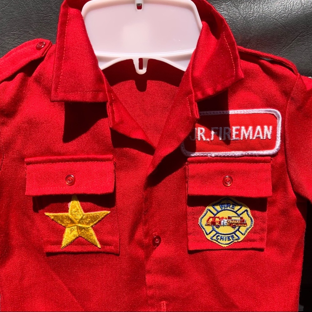 Vintage 1970s—Fireman Shirt—Toddler 3T